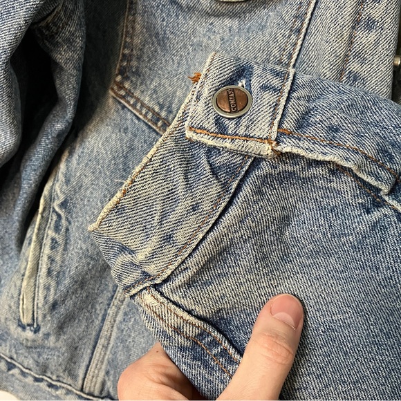 Vintage Great Western Garment Company Distressed Blue Denim Jean Trucker Jacket - Picture 3 of 10